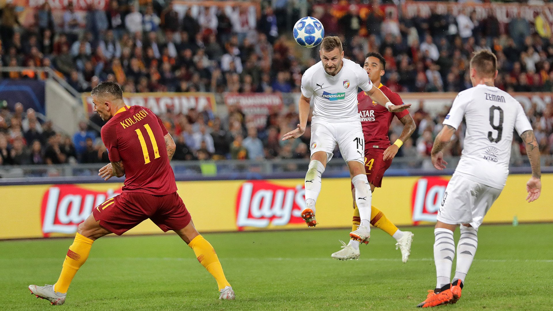 As Roma Were The Better Side On Tuesday Night Dzeko Scores Hat Images, Photos, Reviews